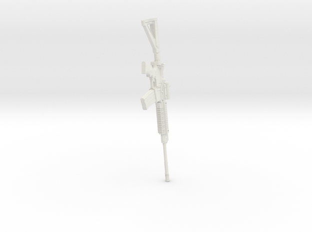 1:12 Miniature Sig Sauer 516 Tactical Patrol in White Natural Versatile Plastic: 1:12