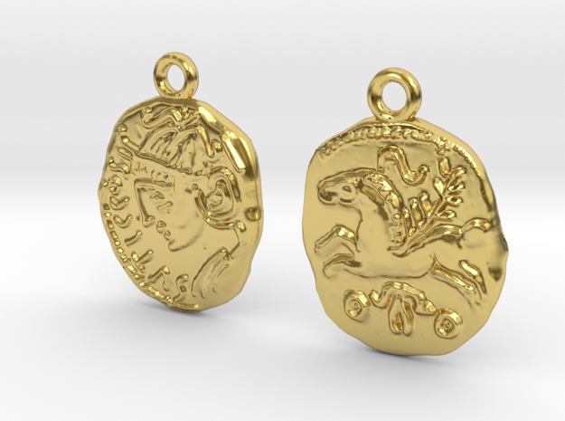 Veliocasse coins in Polished Brass