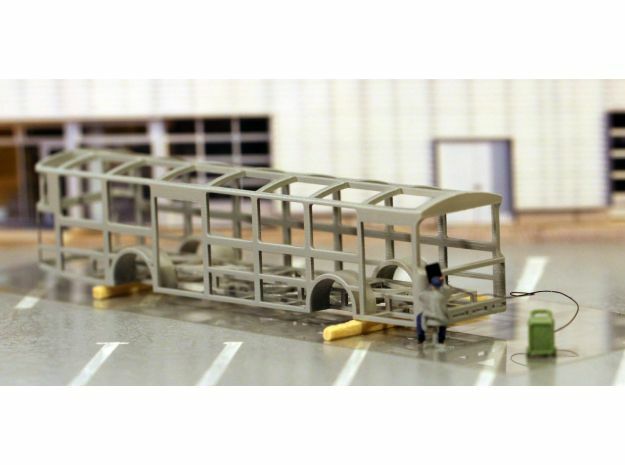 VÖV-Bus Karosseriestruktur in Tan Fine Detail Plastic