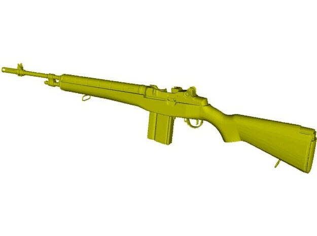 1/48 scale Springfield Armory M-14 rifle x 1 in Clear Ultra Fine Detail Plastic