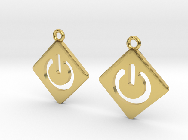 ON / OFF in Polished Brass