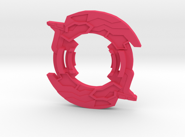 Beyblade Unicolyon | Anime Attack Ring in Pink Processed Versatile Plastic