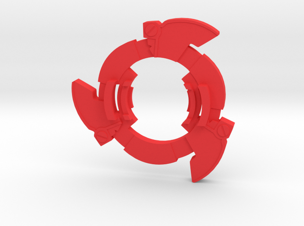 Beyblade Trystar | Anime Attack Ring in Red Processed Versatile Plastic