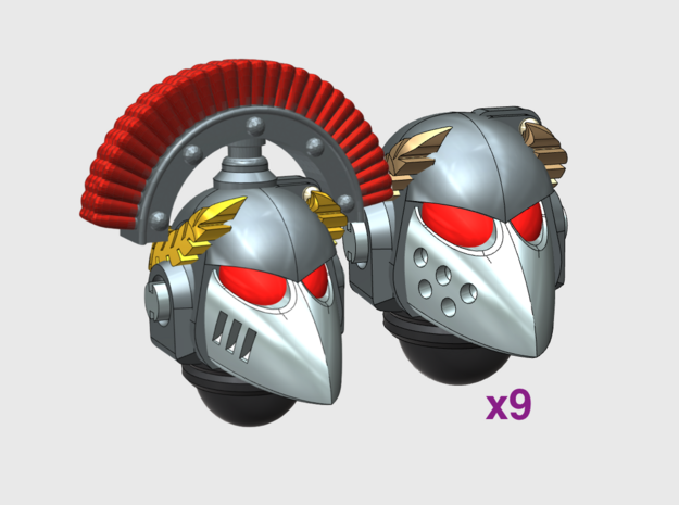 10x Base Laurels - G:6 Crow Squad Helmets in Tan Fine Detail Plastic