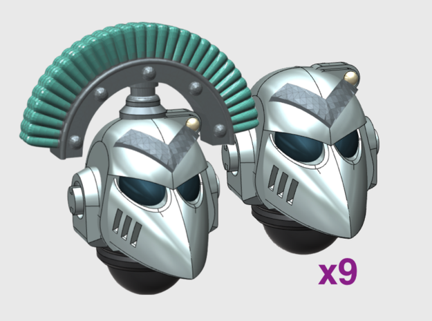 10 Chevron - G:6 Crow Squad Helmets in Tan Fine Detail Plastic