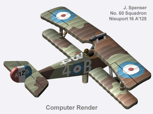 J. Spenser Nieuport 16 (full color) in Natural Full Color Nylon 12 (MJF)