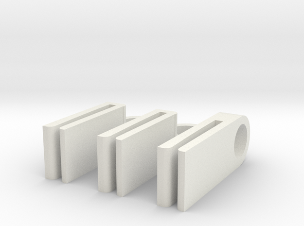 Air Assist Hose Clips for xTool M1 laser in White Natural Versatile Plastic
