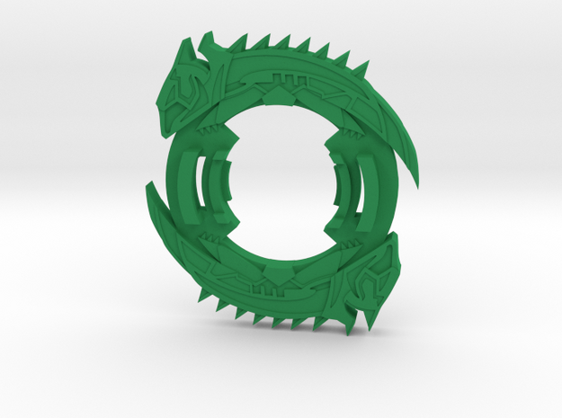 Beyblade Winguana-2 | Anime Attack Ring in Green Processed Versatile Plastic