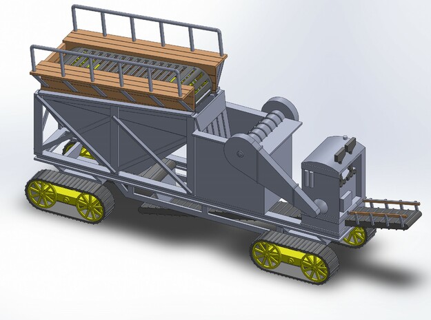 ROCK CRUSHER in Tan Fine Detail Plastic