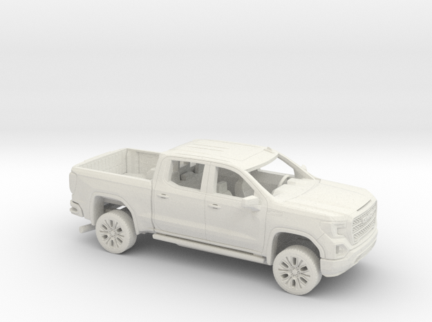 1/72 2019 GMC Sierra Crew Cab Short Bed Kit in White Natural Versatile Plastic