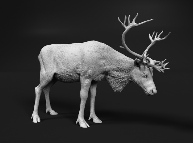 Reindeer 1:72 Standing Female 1 (mirrored) in Tan Fine Detail Plastic