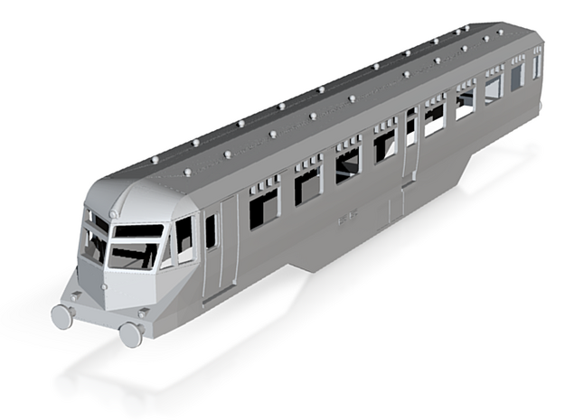 0-148fs-gwr-railcar-35-37-1a in Tan Fine Detail Plastic
