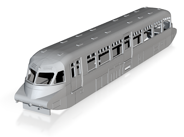 o-120fs-gwr-railcar-no-5-16 in Tan Fine Detail Plastic