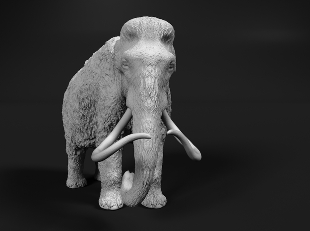 Woolly Mammoth 1:72 Standing Female in Tan Fine Detail Plastic