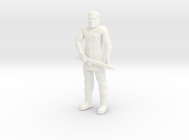 Planet of the Apes - Soldier Ape - 1.24 in White Processed Versatile Plastic