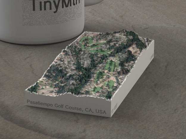 Pasatiempo Golf Course, California, USA, 1:20000 in Natural Full Color Sandstone