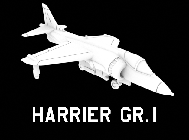 Harrier GR.1 (Clean) in White Natural Versatile Plastic: 1:200