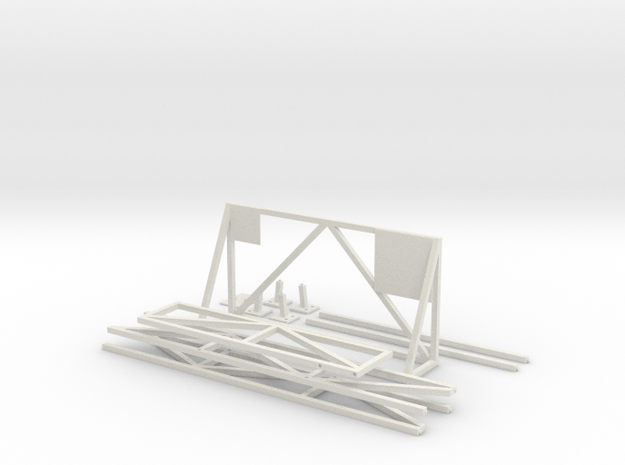 Eaglemoss Ecto-1 - Main Roof Rack Cage in White Natural Versatile Plastic