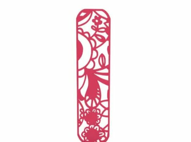 Bookmark in Pink Processed Versatile Plastic