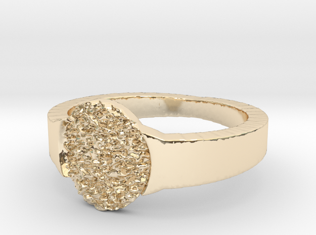 Textúred Circle Cocktail Ring in 14K Yellow Gold: 7 / 54