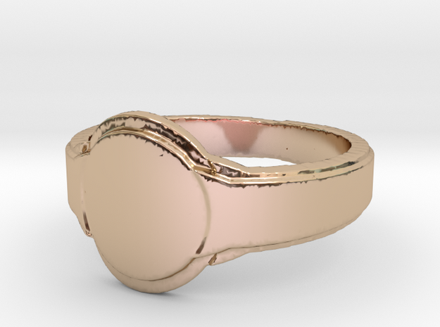 Round Stacked Ring in 14k Rose Gold Plated Brass: 7 / 54