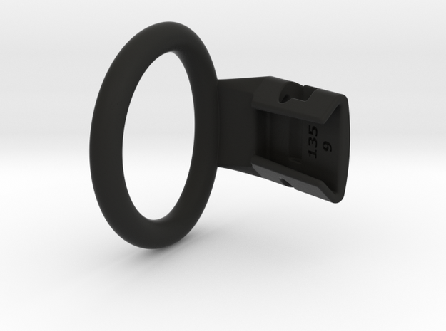 Q4e single ring 43.0mm in Black Smooth PA12: Medium