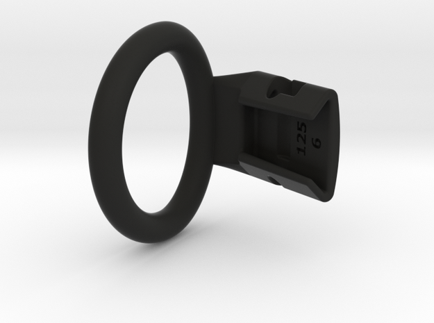Q4e single ring 39.8mm in Black Smooth PA12: Small