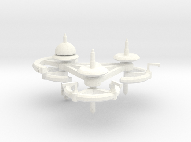 5 Repair and Resupply Space Station in White Processed Versatile Plastic