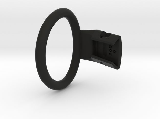 Q4e single ring 50.9mm in Black Smooth PA12: Medium