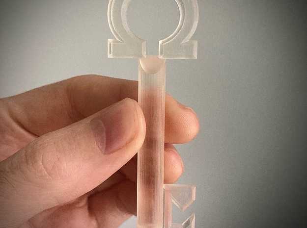 Omega Key in Smooth Fine Detail Plastic