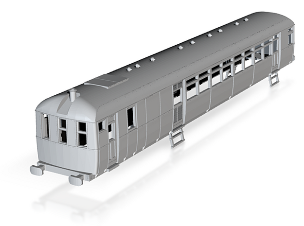 o-120fs-lner-sentinel-d93-railcar in Tan Fine Detail Plastic