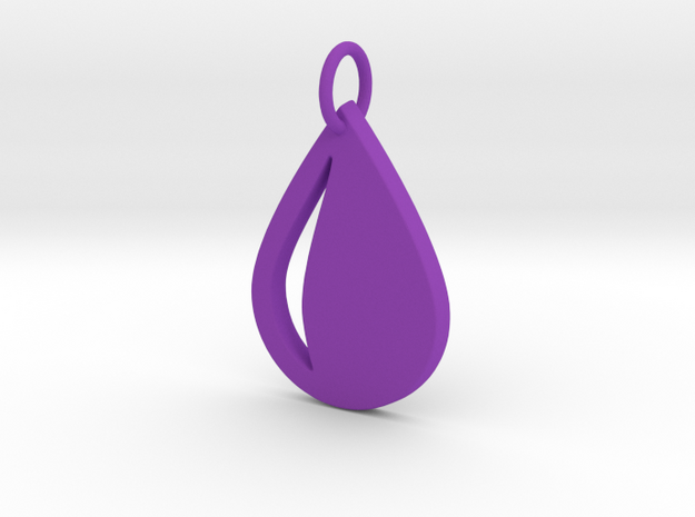 Creator Pendant in Purple Processed Versatile Plastic