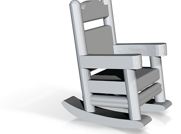 N Scale Rocking Chair 1/160 in Tan Fine Detail Plastic
