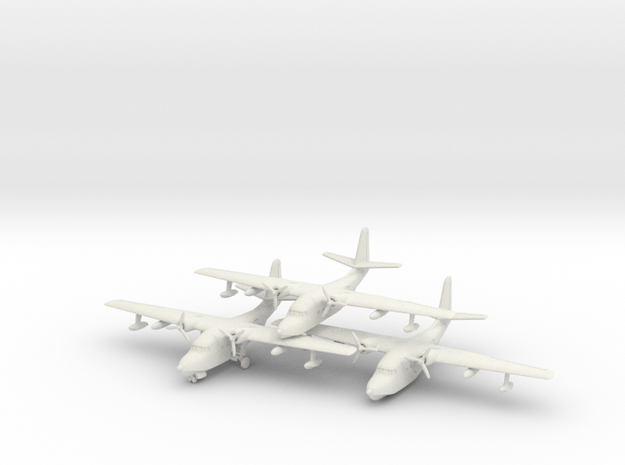 Grumman HU-16 (SA-16) Albatross (x3) 1/250 in White Natural Versatile Plastic