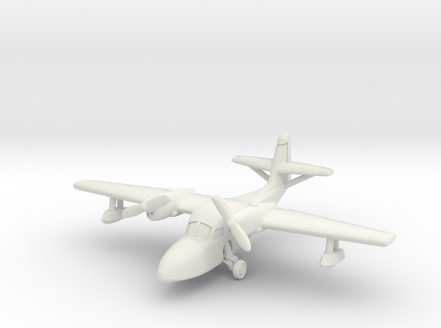 Grumman J4F Widgeon (with landing gear) 1/144 in White Natural Versatile Plastic