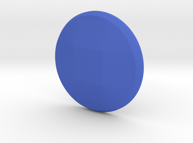 D-pad Button Topper - Convex 8-way in Blue Processed Versatile Plastic