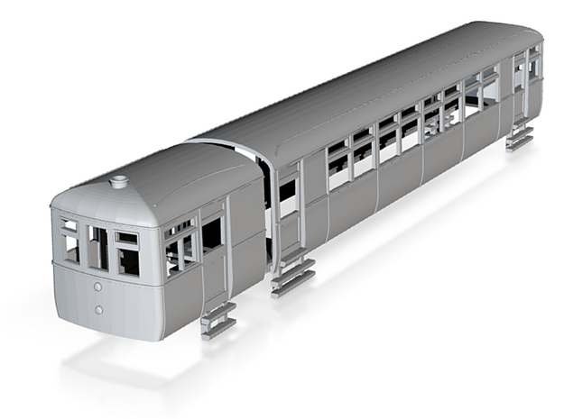 o-120fs-lner-sentinel-d152-railcar in Tan Fine Detail Plastic
