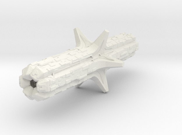 Borg Unimatrix 0047 Command Ship 1/75000 in White Natural Versatile Plastic