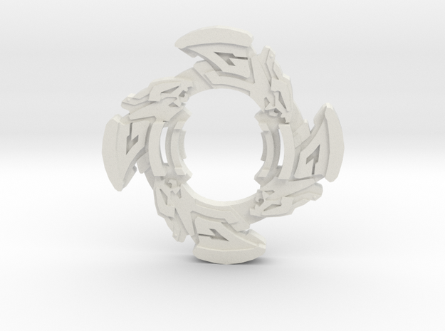 Beyblade Dragoon GT | Plastic Gen Attack Ring in White Natural Versatile Plastic