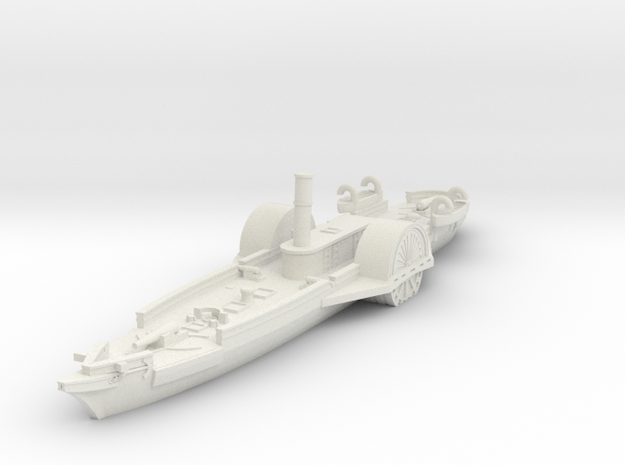 1/600 USS Saginaw in White Natural Versatile Plastic