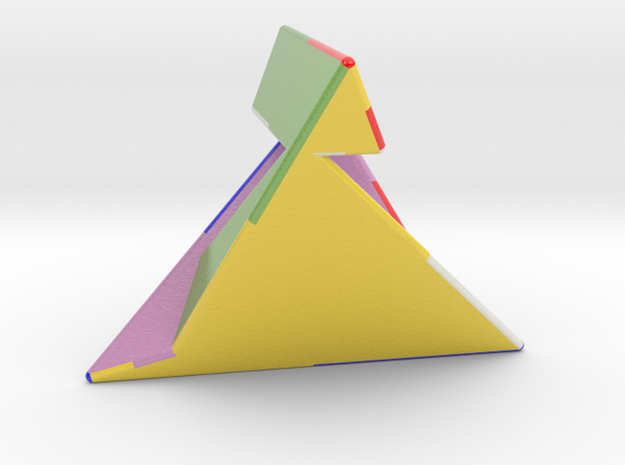 Szilassi polyhedron (smooth) in Smooth Full Color Nylon 12 (MJF)