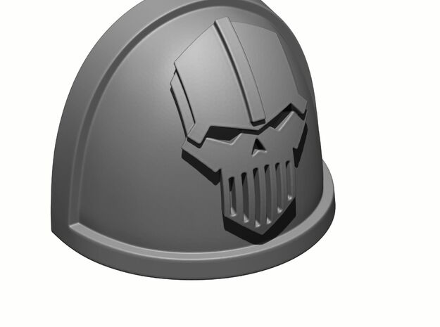 10x Gen:4 Plain - Iron Warriors Shoulder Pads in Tan Fine Detail Plastic