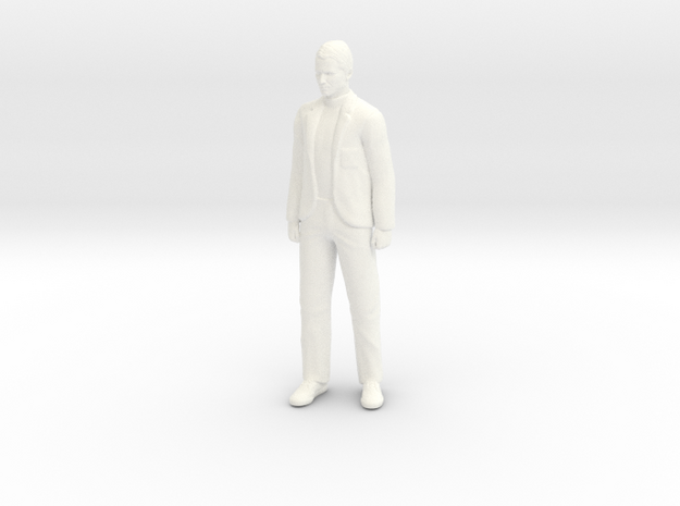 The Prisoner - Patrick McGoohan 1.24 in White Processed Versatile Plastic
