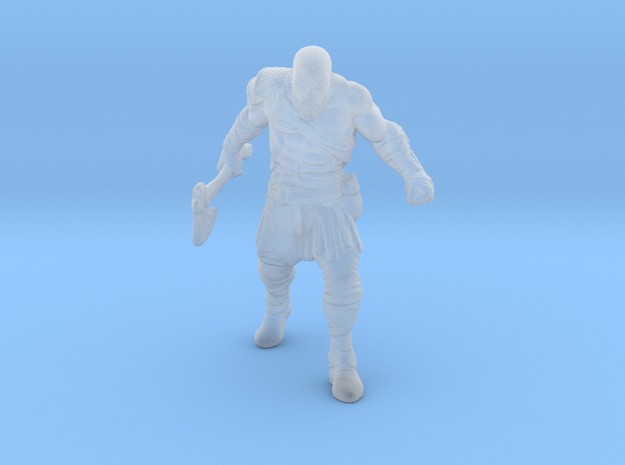 Kratos gow Ragnarok miniature model games fantasy in Smooth Fine Detail Plastic