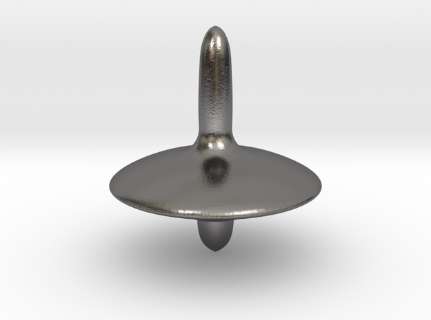 "Flying saucer" Spinning Top in Processed Stainless Steel 316L (BJT)