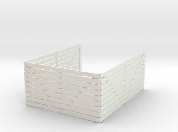 Pickup Bed Sideboards - 1:24 scale in White Natural Versatile Plastic