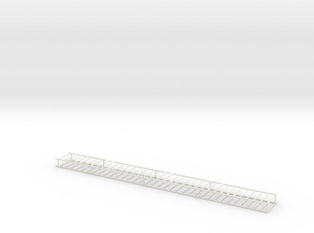 1/64 34' Silage Trailer Floor Chain in White Natural Versatile Plastic