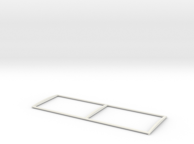 1/64 24' Silage Bed Tarp Frame in White Natural Versatile Plastic