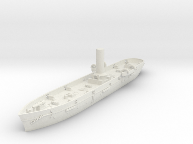 1/600 USS Mercedita (1863) in White Natural Versatile Plastic