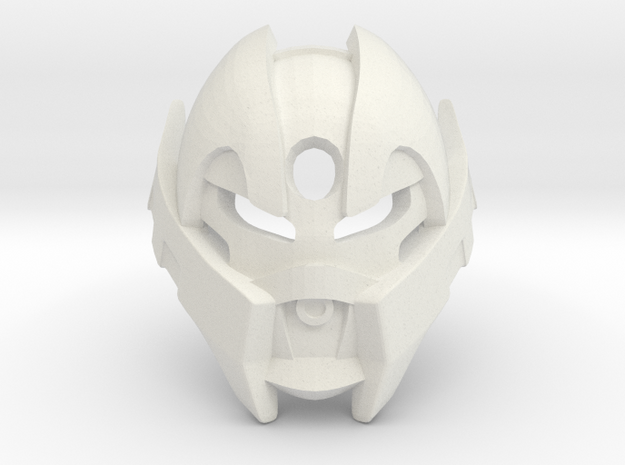 Great Kamaku, Mask of Fear in White Natural Versatile Plastic